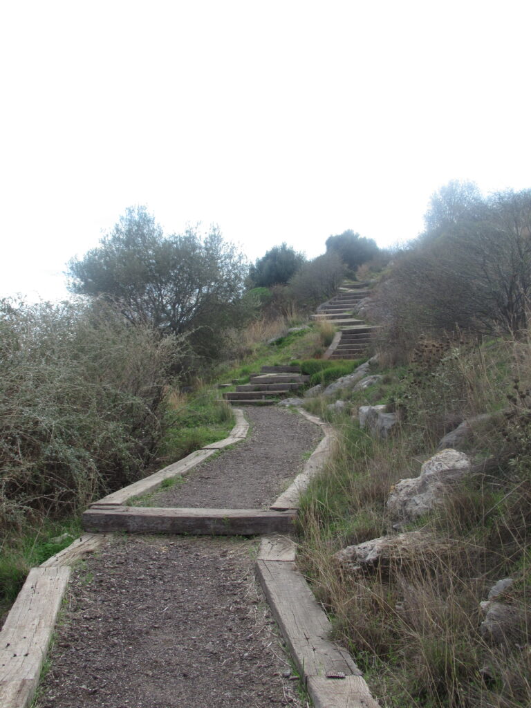 Treppenaufgang in der Akropolis