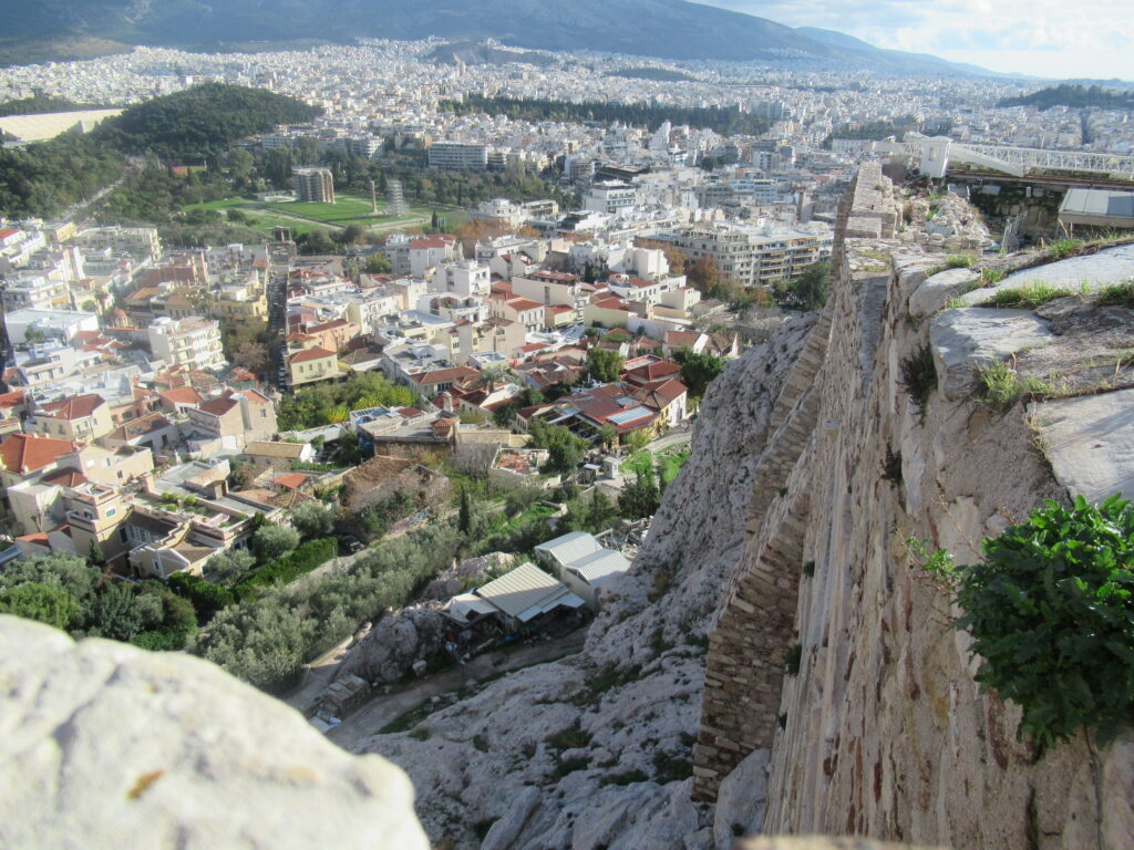 Ausblick von der Akropolis
