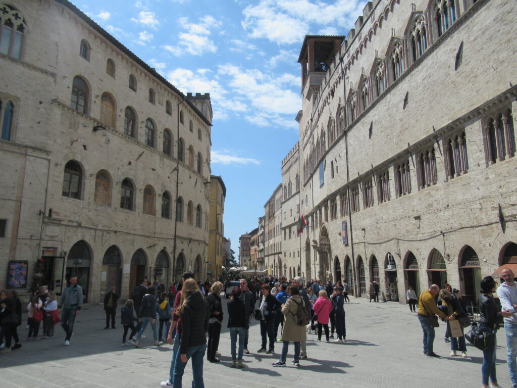 Hochbetrieb in der Altstadt von Perugia