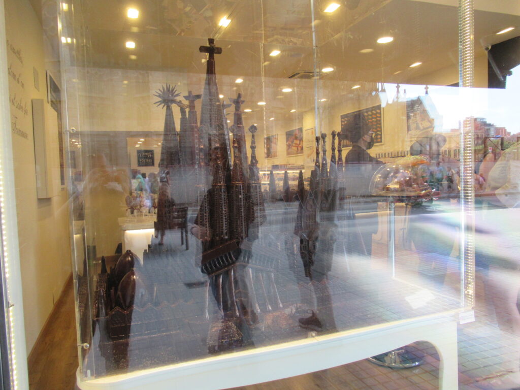 Die Sagrada Familia in Schokoladenform